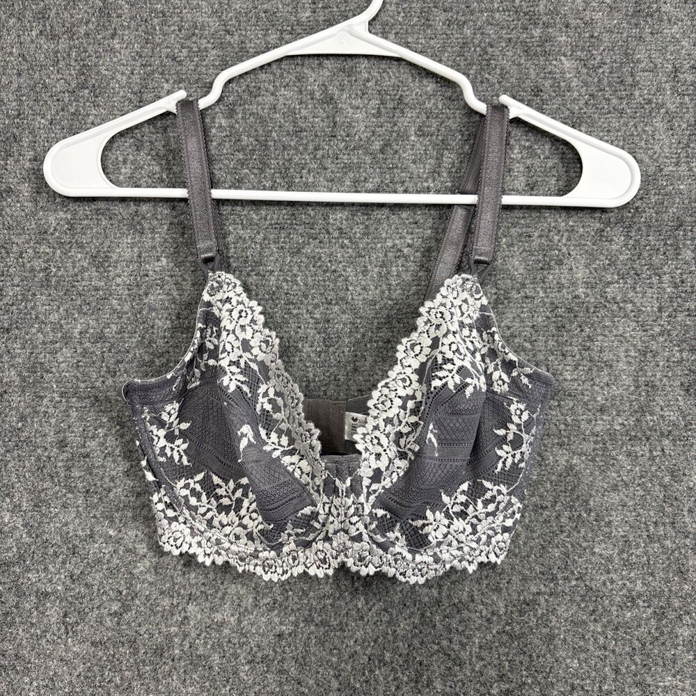 Wacoal 65191 Embrace Lace Bra Size 32DD Gray